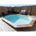 Ubbink Piscines bois Bois Marron 12m²