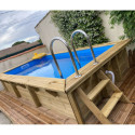 Ubbink Piscines bois Bois Marron 8m²