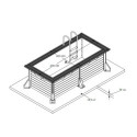 Ubbink Piscines bois Bois Marron 8m²