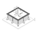 Ubbink Piscines bois Bois Marron 9m²