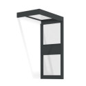 Canopia by Palram Marquise auvent Aluminium Gris 1.52m²