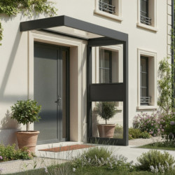 Canopia by Palram Marquise auvent Aluminium Gris 2.06m²