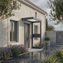 Canopia by Palram Marquise auvent Aluminium Gris 1.52m²