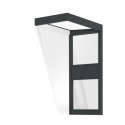 Canopia by Palram Marquise auvent Aluminium Gris 1.52m²