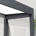Canopia by Palram Marquise auvent Aluminium Gris 1.52m²