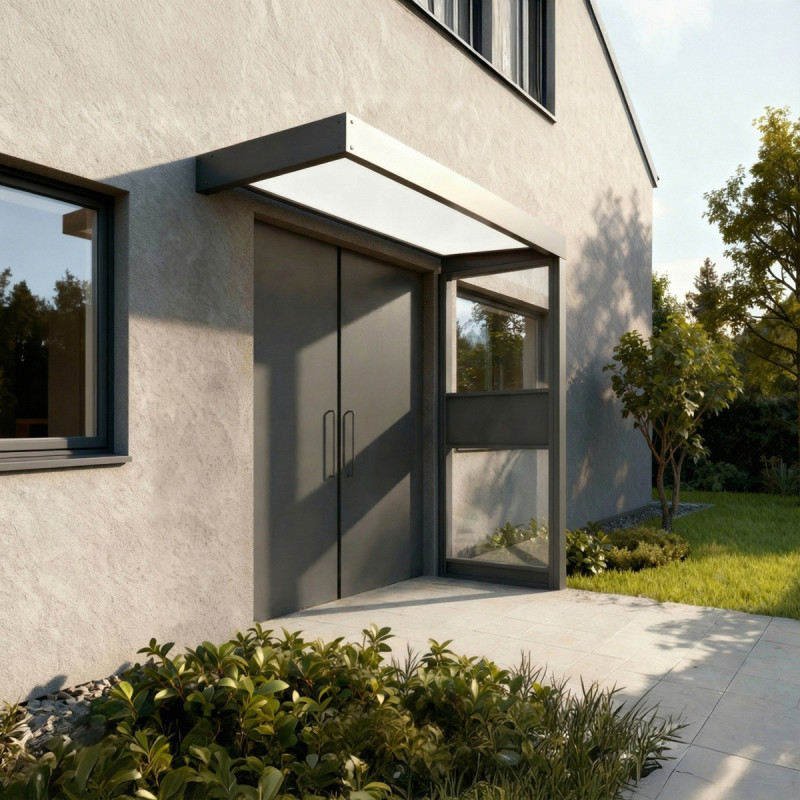 Canopia by Palram Marquise auvent Aluminium Gris 2.06m²