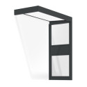 Canopia by Palram Marquise auvent Aluminium Gris 2.06m²