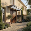 Canopia by Palram Marquise auvent Aluminium Gris 2.06m²