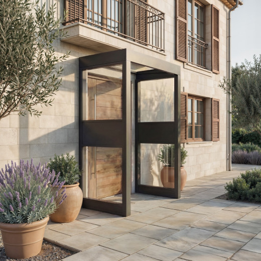Canopia by Palram Marquise auvent Aluminium Gris 1.52m²