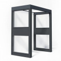 Canopia by Palram Marquise auvent Aluminium Gris 1.52m²