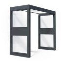 Canopia by Palram Marquise auvent Aluminium Gris 2.06m²