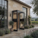 Canopia by Palram Marquise auvent Aluminium Gris 1.52m²