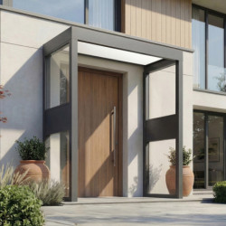 Canopia by Palram Marquise auvent Aluminium Gris 2.06m²
