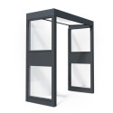 Canopia by Palram Marquise auvent Aluminium Gris 2.06m²