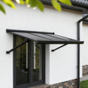 Canopia by Palram Marquise auvent Aluminium Gris 1.00m²
