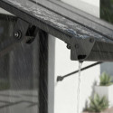 Canopia by Palram Marquise auvent Aluminium Gris 1.00m²