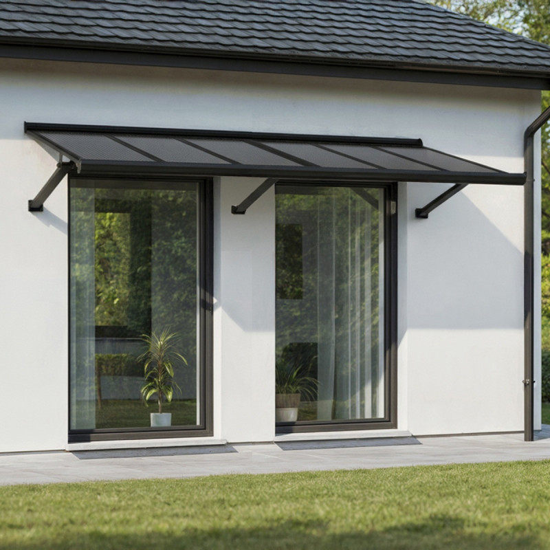 Canopia by Palram Marquise auvent Aluminium Gris 2.00m²