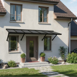 Canopia by Palram Marquise auvent Aluminium Gris 2.3m²