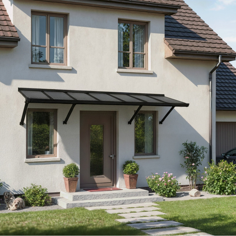 Canopia by Palram Marquise auvent Aluminium Gris 2.3m²