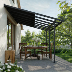 Canopia by Palram Toit de terrasse alu Aluminium Gris 13m²