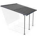 Canopia by Palram Toit de terrasse alu Aluminium Gris 13m²