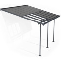 Canopia by Palram Toit de terrasse alu Aluminium Gris 13m²