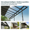 Canopia by Palram Toit de terrasse alu Aluminium Gris 16.60m²