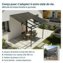 Canopia by Palram Toit de terrasse alu Aluminium Gris 16.60m²