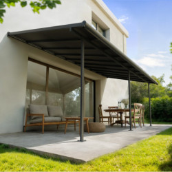 Canopia by Palram Toit de terrasse alu Aluminium Gris 18.5m²