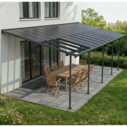 Canopia by Palram Toit de terrasse alu Aluminium Gris 25.7m²