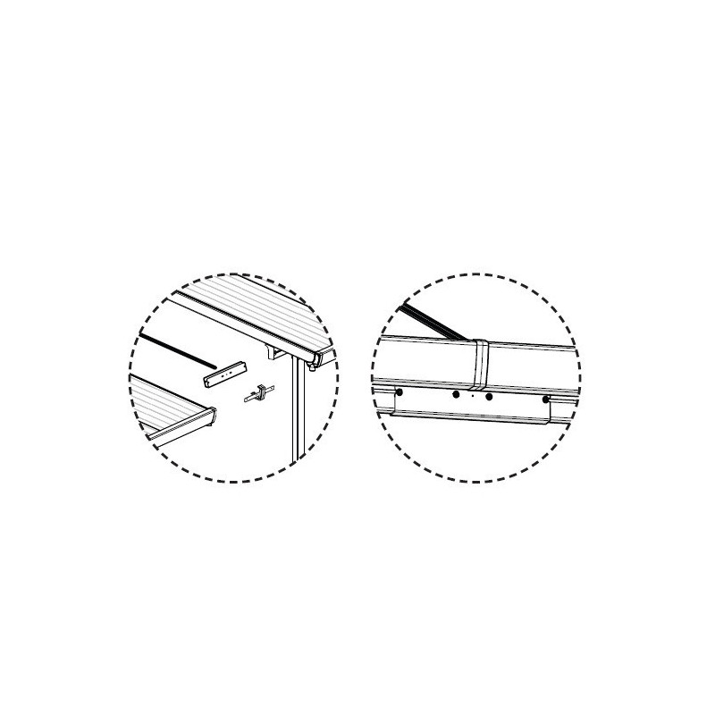 Canopia by Palram Kit de raccordement pergolas Blanc