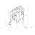 Cabane pour enfants en bois LAURA 315x172x270cm AXI