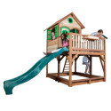 Cabane pour enfants en bois LIAM avec 2 balançoires 118x120x174cm AXI