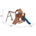 Tour de jeux et portique en bois traité autoclave CAROL 3 - FUNGOO