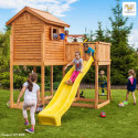 Cabane pour enfants en bois séché et lasuré MY SIDE - FUNGOO