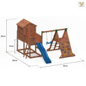 Aire de jeux pour enfants en bois séché lasuré MyHouse Spider - FUNGOO