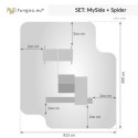 Aire de jeux pour enfants en bois séché lasuré MYSIDE SPIDER - FUNGOO