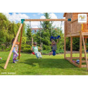 Station de jeux enfants en bois séché lasuré MAXI SET PLAY BOX FUNGOO