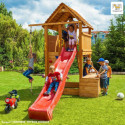 Station de jeux enfants en bois séché lasuré MAXI SET PLAY BOX FUNGOO