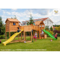 Station de jeux en bois séché lasuré MAXI SET SIZED PLAZA - FUNGOO
