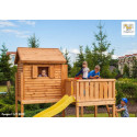 Station de jeux en bois séché lasuré MAXI SET SIZED PLAZA - FUNGOO