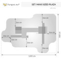Station de jeux en bois séché lasuré MAXI SET SIZED PLAZA - FUNGOO
