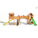 Station de jeux en bois séché lasuré MAXI SET SIZED PLAZA - FUNGOO