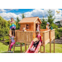 Station de jeux en bois séché lasuré MAXI SET SPIDER LAND - FUNGOO