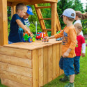 Station de jeux en bois séché lasuré MAXI SET SMILE FARM - FUNGOO