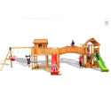Station de jeux en bois séché lasuré MAXI SET SMILE FARM - FUNGOO