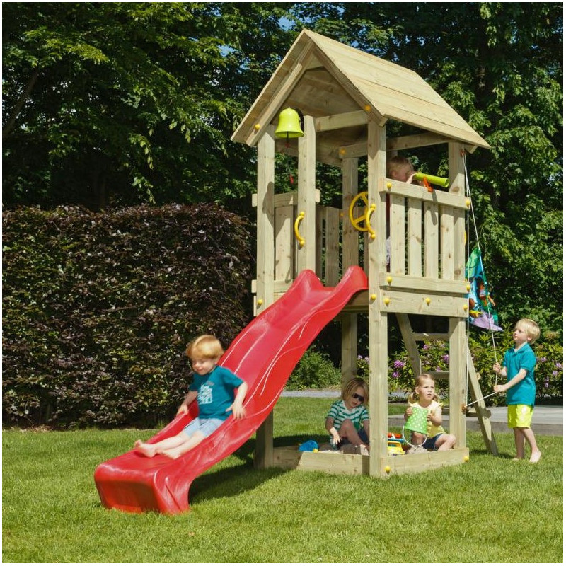 Station de jeux pour enfants en bois traité autoclave KIOSK - BLUE RABBIT