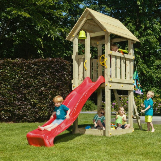 Station de jeux pour enfants en bois traité autoclave KIOSK - BLUE RABBIT