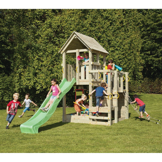 Station de jeux enfants en bois traité autoclave Penthouse BLUE RABBIT