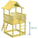Station de jeux pour enfants en bois traité autoclave PAGODA - BLUE RABBIT